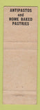 Matchbook Cover - El Bianco Italian Restaurant Chicago IL