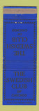 Matchbook Cover - Swedish Club Chicago IL
