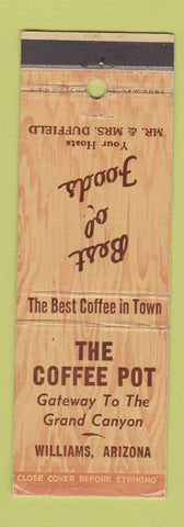 Matchbook Cover - The Coffee Pot Williams AZ Route 66 WEAR