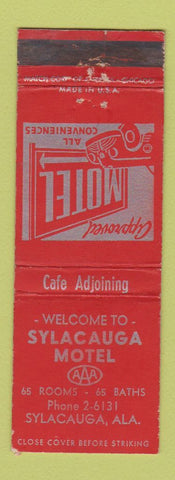 Matchbook Cover - Sylacauga Motel AL