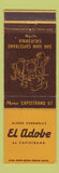 Matchbook Cover - El Adobe of San Juan Capistrano CA
