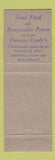 Matchbook Cover - Lindy's Restaurants New York City Cheesecake