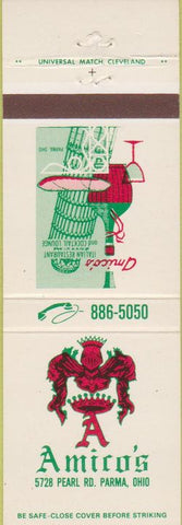 Matchbook Cover - Amico's Italian Restaurant Parma OH