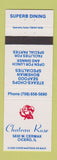 Matchbook Cover - Chateau Rose Restaurant Chicago IL