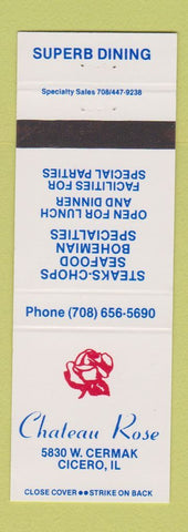 Matchbook Cover - Chateau Rose Restaurant Chicago IL