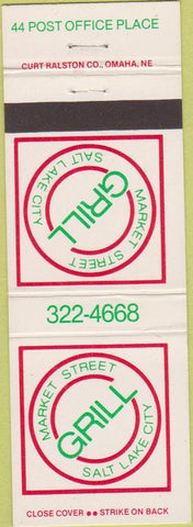 Matchbook Cover - Market Street Grill Salt Lake City UT