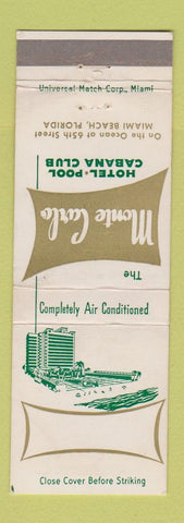 Matchbook Cover - Monte Carlo Hotel Miami Beach FL