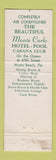 Matchbook Cover - Monte Carlo Hotel Miami Beach FL