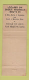 Matchbook Cover - Lawrence Salerno's El Gaucho Restaurant C Hicago IL