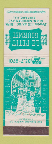 Matchbook Cover - Pe Petit Gourmet Chicago IL restaurant