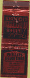Matchbook Cover - Phillips Liquor Store Walnut Creek CA WEAR