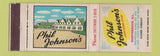 Matchbook Cover - Phil Johnson's Restaurant Northbrook IL