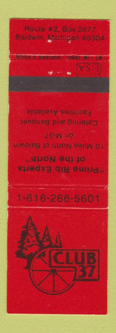 Matchbook Cover - Club 37 Baldwin MI