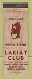 Matchbook Cover - Lariat Club Peoria IL