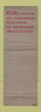 Matchbook Cover - Kendall oil gas Canton IL WEAR
