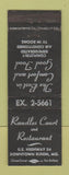 Matchbook Cover - Randles Court Motel Restaurant Eldon MO