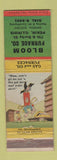 Matchbook Cover - Bloom Furnace Pekin IL hillbilly WORN