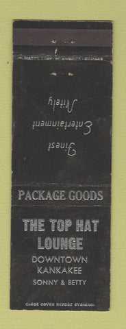 Matchbook Cover - Top Hat Lounge Kanakee IL WEAR