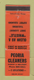 Matchbook Cover - Peoria Cleaners IL WEAR