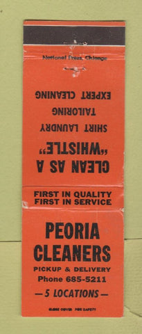 Matchbook Cover - Peoria Cleaners IL WEAR