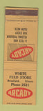 Matchbook Cover - Arcady Feed White Brimfield IL