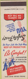 Matchbook Cover - Safety First National Defense La Porte IN