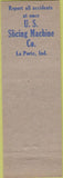 Matchbook Cover - Safety First National Defense La Porte IN
