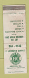 Matchbook Cover - Sinclair oil gas Sheffield IL C Johnson's WEAR