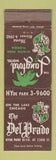 Matchbook Cover - Del Prado Langford Hotel Winter Park FL Chicago IL