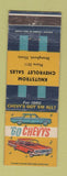 Matchbook Cover - Knutstrom Chevrolet 1960 Stronghurst IL WEAR