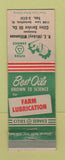 Matchbook Cover - Cities oil gas RE Mickey Williamson Springfield IL WEAR