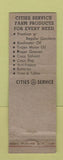 Matchbook Cover - Cities oil gas RE Mickey Williamson Springfield IL WEAR
