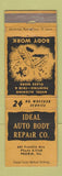 Matchbook Cover - Ideal Auto Body Repair Peoria IL WEAR