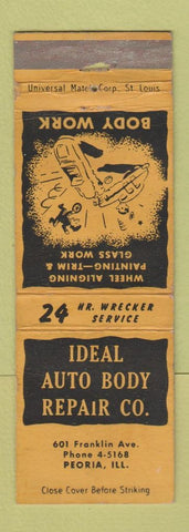 Matchbook Cover - Ideal Auto Body Repair Peoria IL WEAR