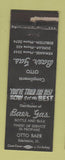 Matchbook Cover - Otto Baer Gas Kewanee IL Edelstein POOR STRIKER