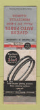 Matchbook Cover - Perfect Circle Piston Rings Givens Parts Princeville IL WEAR