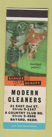 Matchbook Cover - Modern Cleaners Bayard NE SAMPLE CREASES