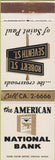 Matchbook Cover - American National Bank St Paul MN