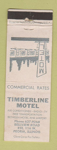 Matchbook Cover - Timberline Motel Peoria IL