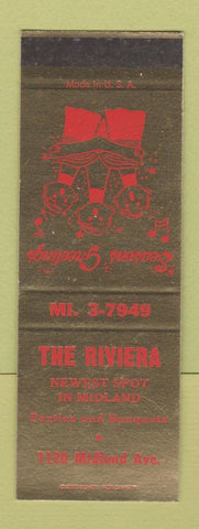 Matchbook Cover - The Riviera News Stand Midland TX? Christmas SAMPLE