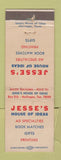 Matchbook Cover - Jesse's Advertising House of Ideas Harlingen TX WEAR