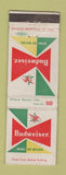 Matchbook Cover - Budweiser Beer WEAR
