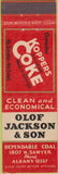 Matchbook Cover - Olof Jackson  and  Son Koppers Coke Chicago IL