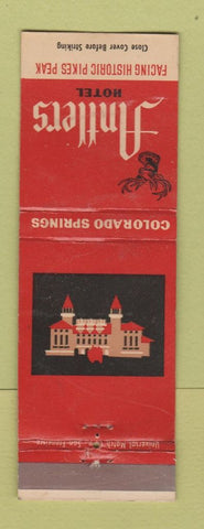 Matchbook Cover - Antlers Hotel Colorado Springs WEAR