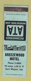 Matchbook Cover - Breezewood Motel Fort Wayne IN
