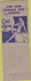 Matchbook Cover - Clark's Grill Harrisburg PA Retriever Dog