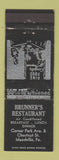 Matchbook Cover - Brunner's Restaurant Meadville PA