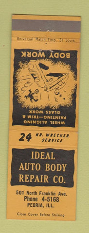 Matchbook Cover - Ideal Auto Body Repair Peoria IL