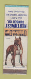 Matchbook Cover - Northwest Lumber Davenport IA Boxer Dog WORN