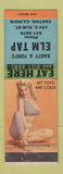 Matchbook Cover - Banty & Ford's Elm Tap Canton IL pinup